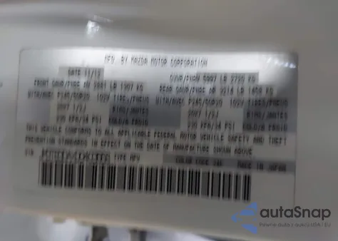 2013 Mazda Cx-9 Grand Touring from USA, damaged, VIN JM3TB3DAXD0403668